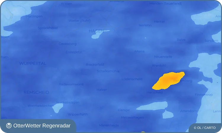Wetter-Widget-Vorschau mit Vorhersagedaten für Waldesruh