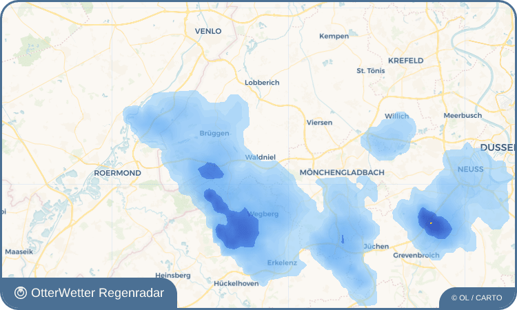 Widget-Vorschau für Waldniel Wetter-Widget-Vorschau mit Vorhersagedaten für Waldniel