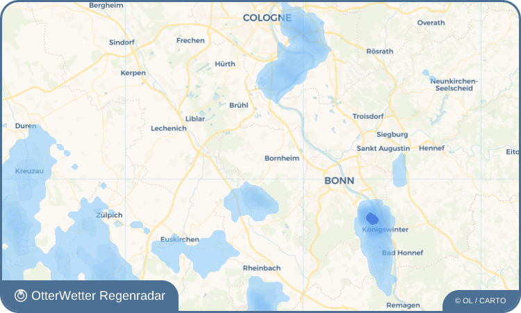 OtterWetter Regenradar-Widget Waldorf