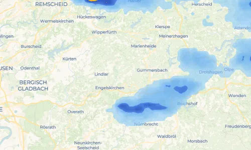 Regenradar Vorschaubild - Aktuelle Niederschläge in Wallefeld und Umgebung