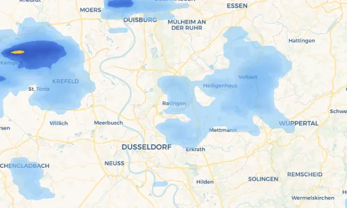 Regenradar-Vorschau: aktuelle Niederschläge in Wallhöfe und Umgebung