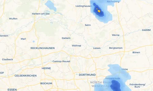 Regenradar Vorschaubild - Aktuelle Niederschläge in Waltrop und Umgebung
