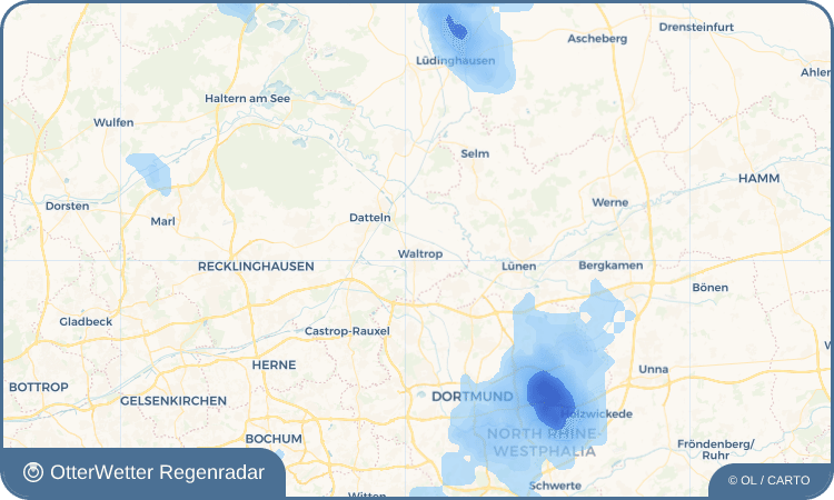 Widget-Vorschau für Waltrop Wetter-Widget-Vorschau mit Vorhersagedaten für Waltrop