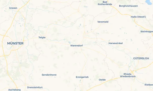 Regenradar Vorschaubild - Aktuelle Niederschläge in Warendorf und Umgebung