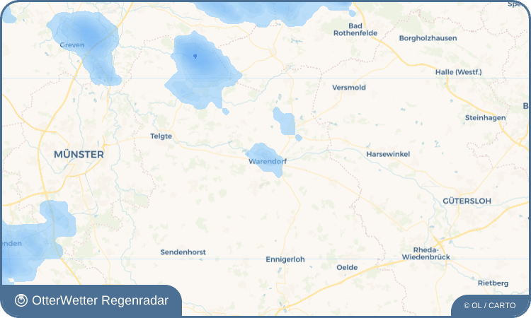 OtterWetter Regenradar-Widget Warendorf