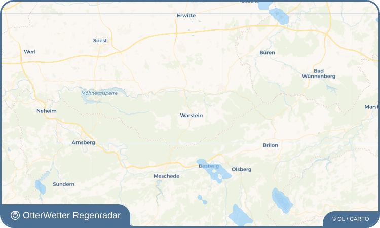 OtterWetter Regenradar-Widget Warstein