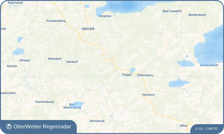 Widget-Vorschau für Wasserscheide Wetter-Widget-Vorschau mit Vorhersagedaten für Wasserscheide