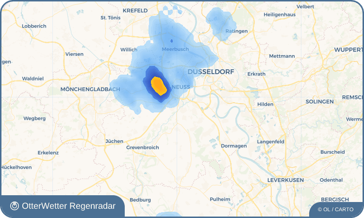 OtterWetter Regenradar-Widget Weckhoven