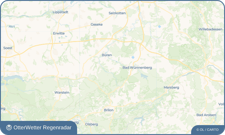 OtterWetter Regenradar-Widget Weiberg