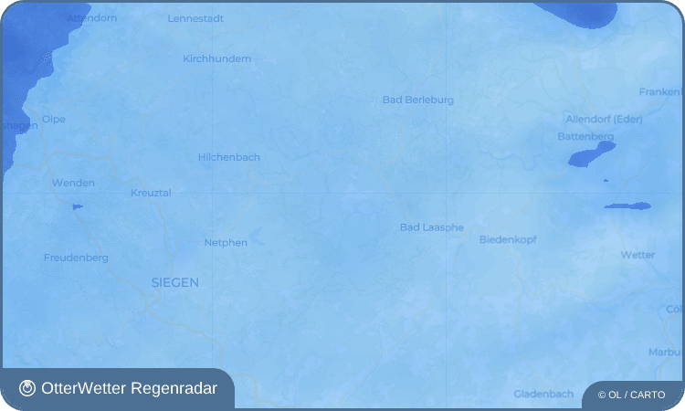 OtterWetter Regenradar-Widget Weide