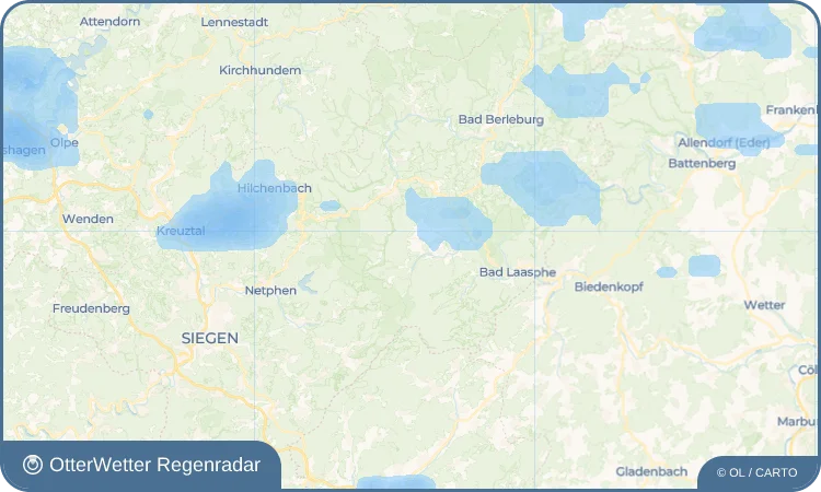 Widget-Vorschau für Weide Wetter-Widget-Vorschau mit Vorhersagedaten für Weide