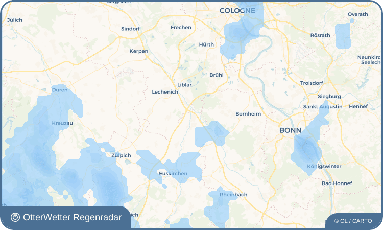 OtterWetter Regenradar-Widget Weilerswist