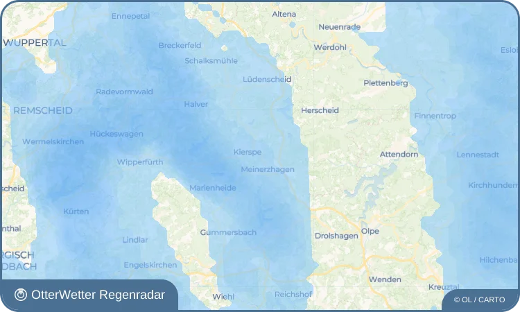 Wetter-Widget-Vorschau mit Vorhersagedaten für Weißenpferd