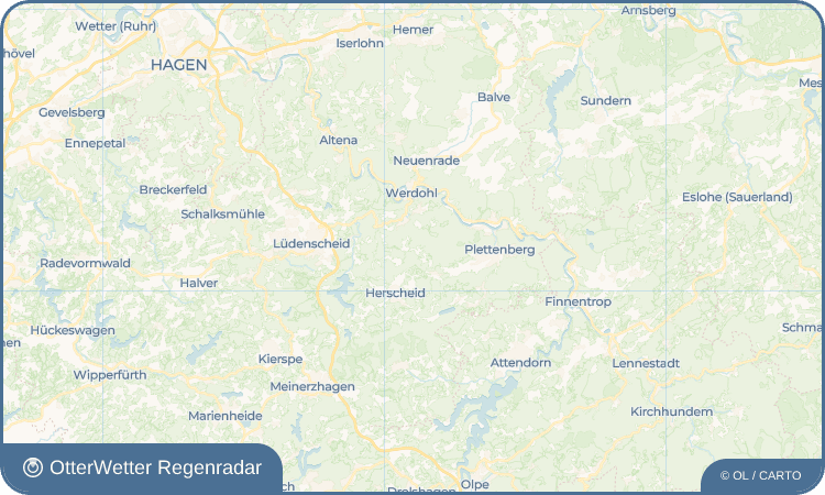 OtterWetter Regenradar-Widget Wellin