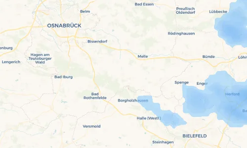 Regenradar Vorschaubild - Aktuelle Niederschläge in Wellingholzhausen und Umgebung