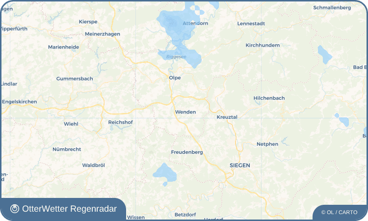 OtterWetter Regenradar-Widget Wenden
