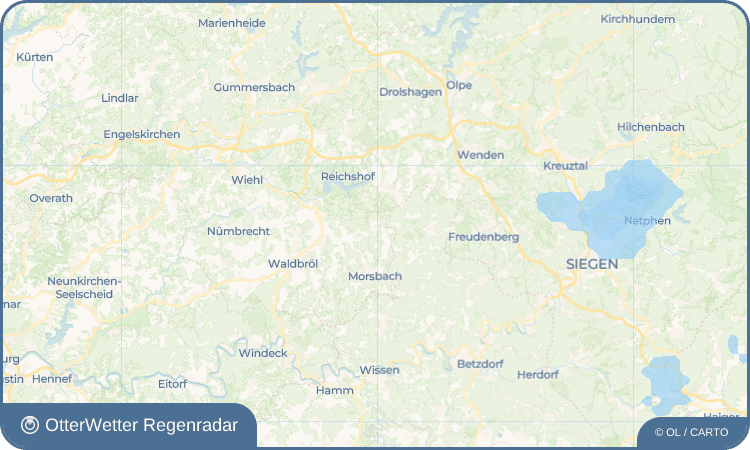 OtterWetter Regenradar-Widget Wendershagen