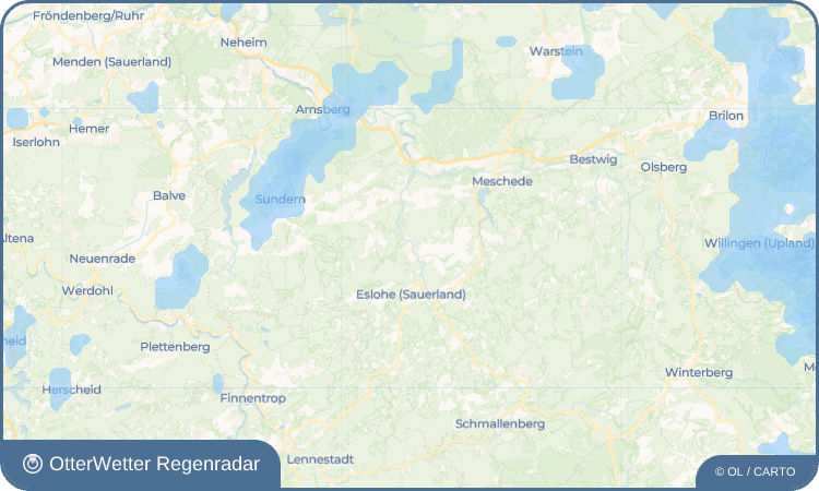 OtterWetter Regenradar-Widget Wenholthausen