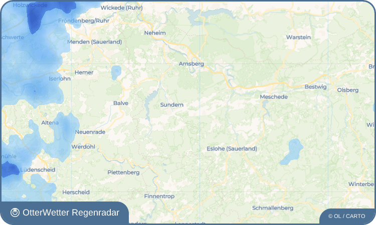 OtterWetter Regenradar-Widget Weninghausen