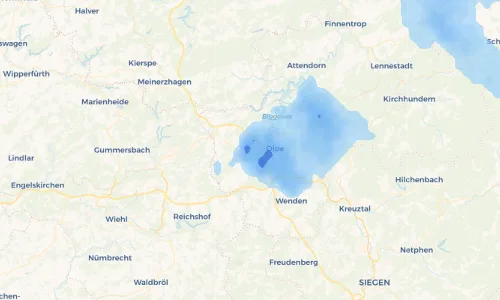 Regenradar Vorschaubild - Aktuelle Niederschläge in Wenkhausen und Umgebung