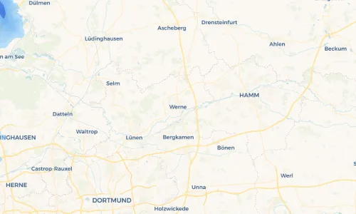 Regenradar Vorschaubild - Aktuelle Niederschläge in Werne und Umgebung