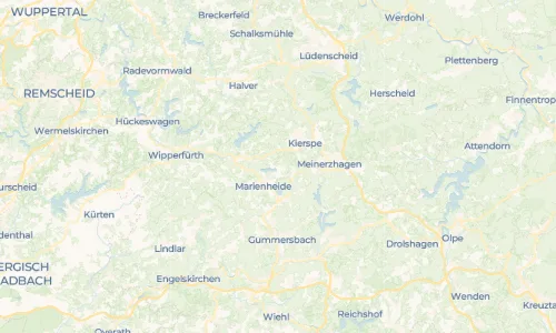 Regenradar-Vorschau: aktuelle Niederschläge in Wernscheid und Umgebung