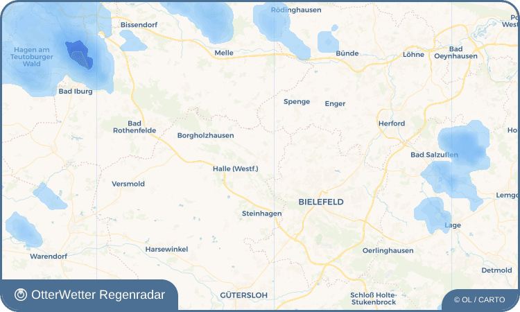 OtterWetter Regenradar-Widget Werther (Westf.)