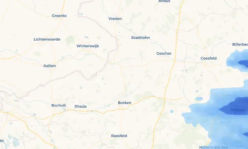 Regenradar Vorschaubild - Aktuelle Niederschläge in Weseke und Umgebung