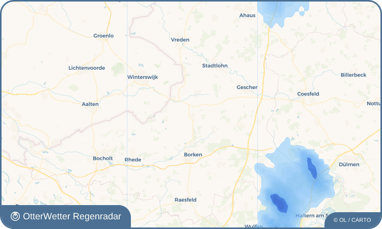 OtterWetter Regenradar-Widget Weseke