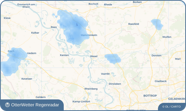 OtterWetter Regenradar-Widget Wesel