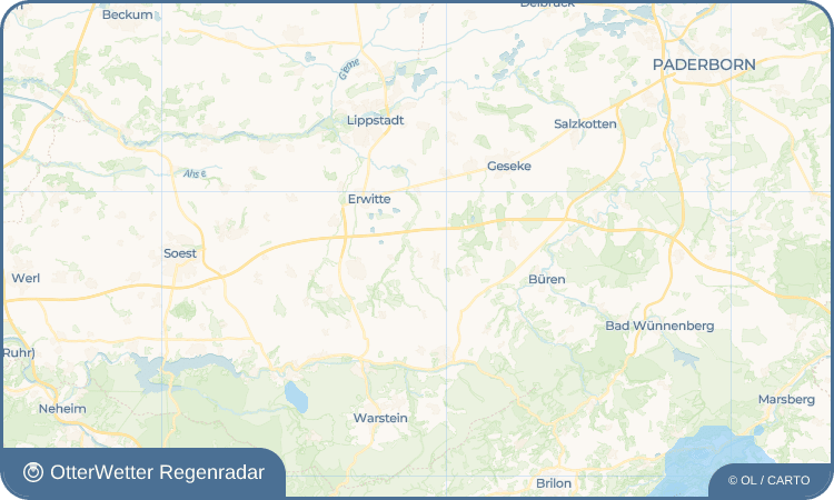 OtterWetter Regenradar-Widget Westereiden