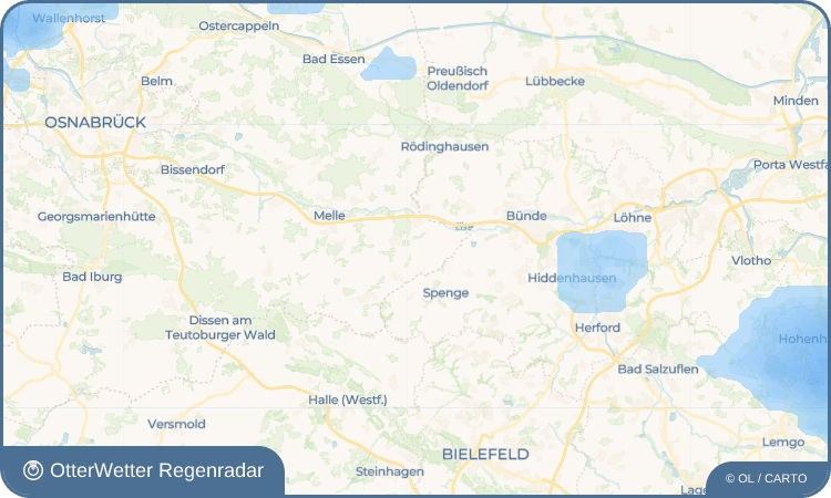 OtterWetter Regenradar-Widget Westhoyel