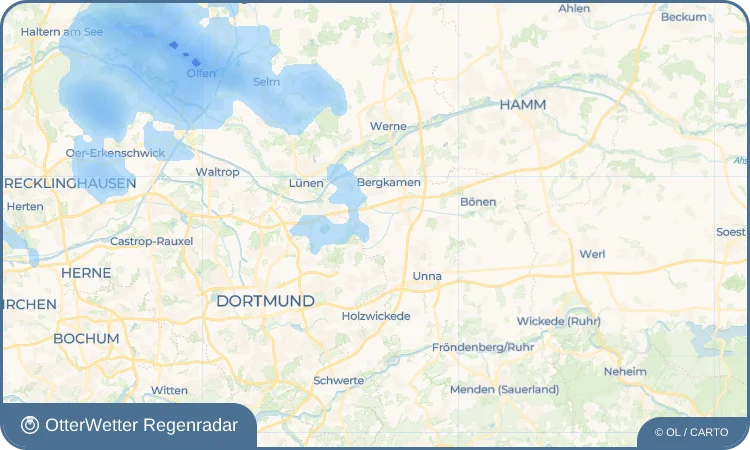Widget-Vorschau für Westick Wetter-Widget-Vorschau mit Vorhersagedaten für Westick