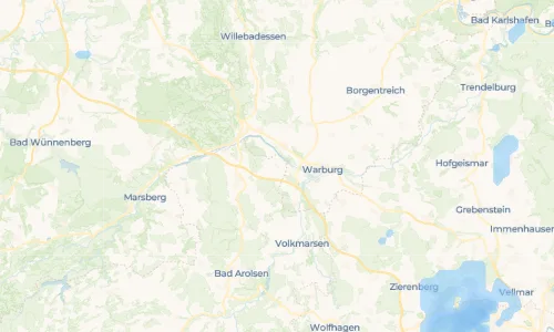 Regenradar Vorschaubild - Aktuelle Niederschläge in Wethen und Umgebung