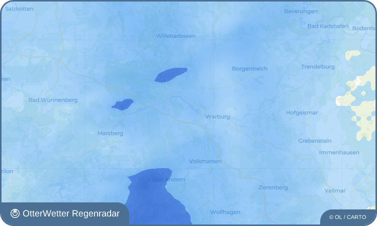 Wetter-Widget-Vorschau mit Vorhersagedaten für Wethen