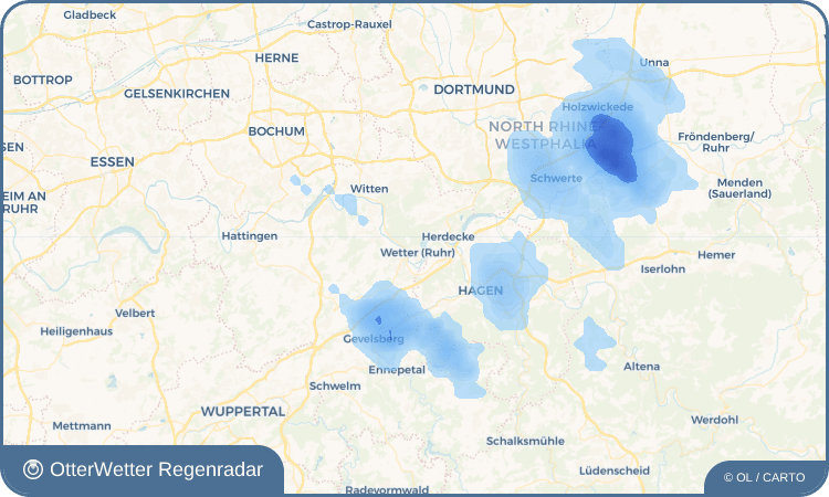 OtterWetter Regenradar-Widget Wetter (Ruhr)
