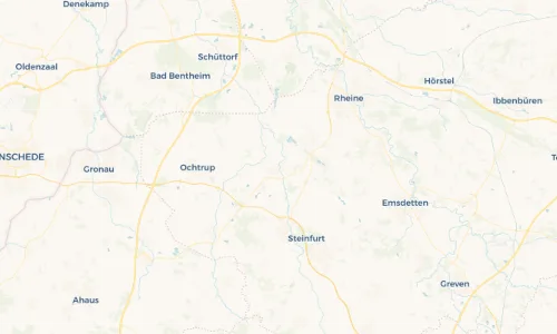 Regenradar Vorschaubild - Aktuelle Niederschläge in Wettringen und Umgebung