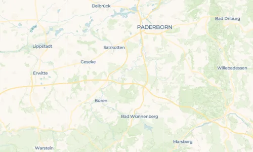 Regenradar Vorschaubild - Aktuelle Niederschläge in Wewelsburg und Umgebung