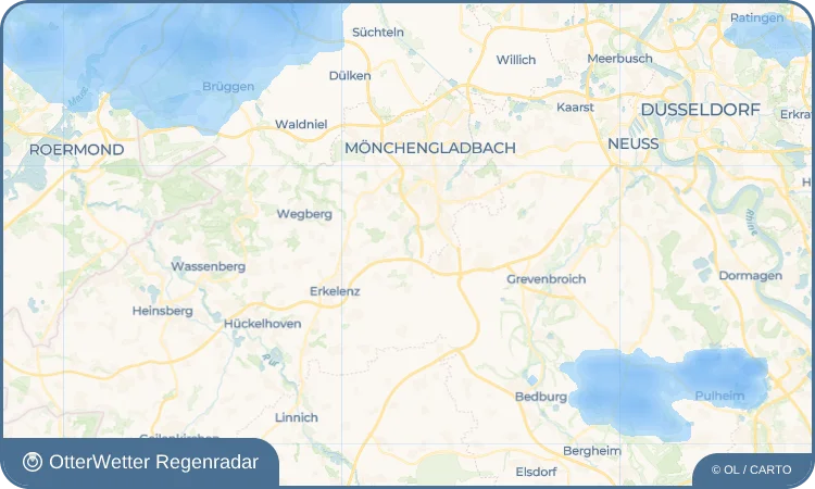 Widget-Vorschau für Wickrathberg Wetter-Widget-Vorschau mit Vorhersagedaten für Wickrathberg