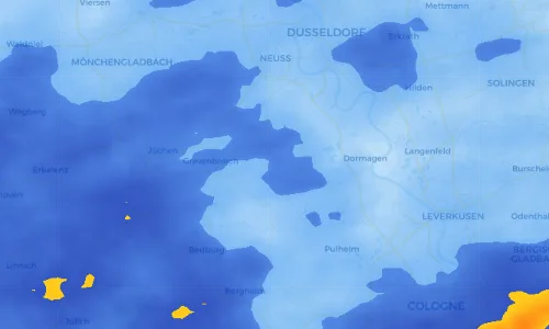 Regenradar Vorschaubild - Aktuelle Niederschläge in Widdeshoven und Umgebung