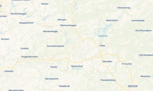 Regenradar Vorschaubild - Aktuelle Niederschläge in Wiedenest und Umgebung