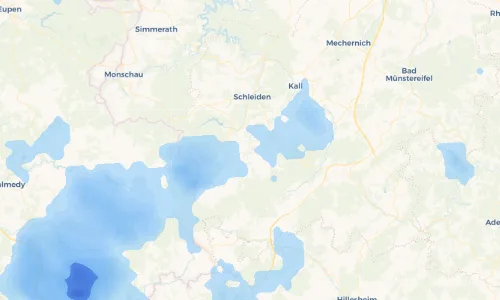 Regenradar Vorschaubild - Aktuelle Niederschläge in Wiesen und Umgebung