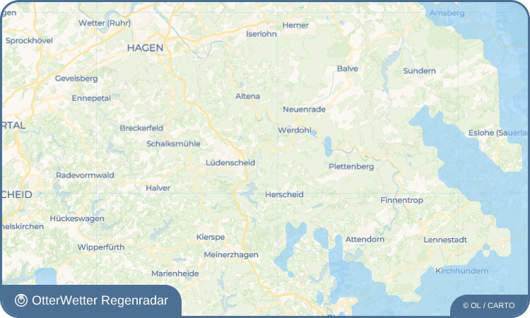 OtterWetter Regenradar-Widget Wigginghausen