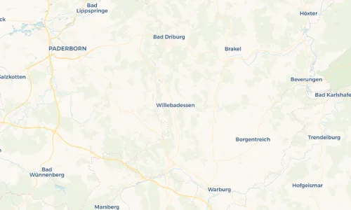 Regenradar Vorschaubild - Aktuelle Niederschläge in Willebadessen und Umgebung