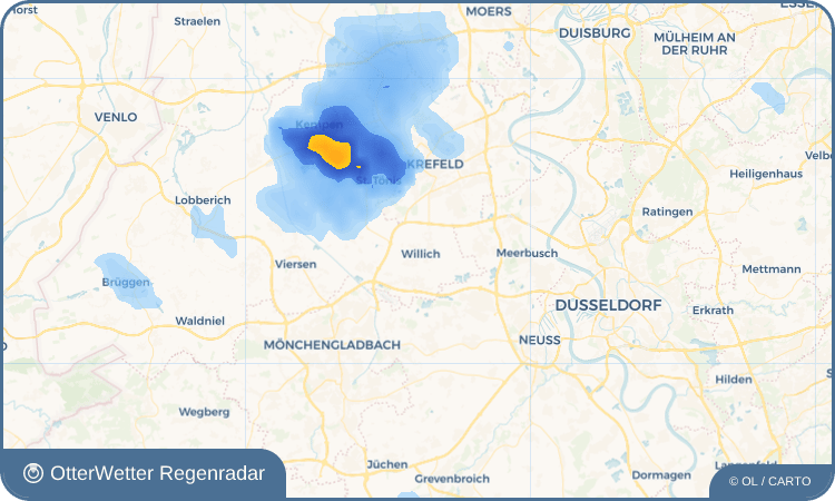 OtterWetter Regenradar-Widget Willich