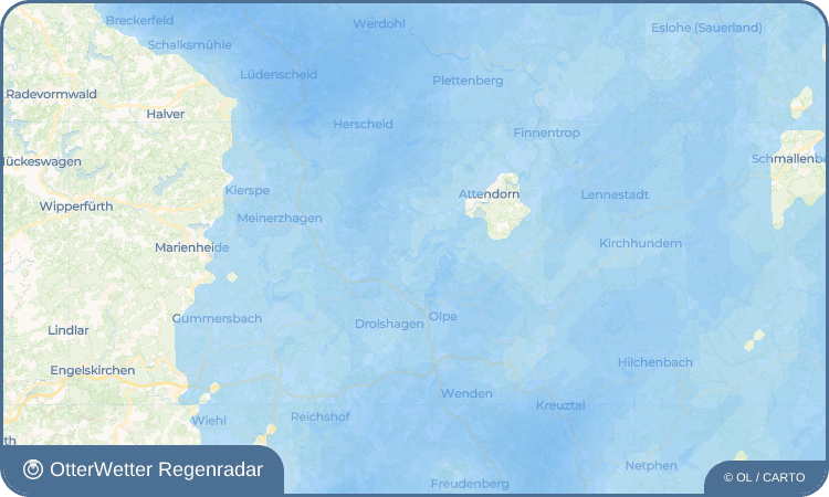 OtterWetter Regenradar-Widget Windebruch