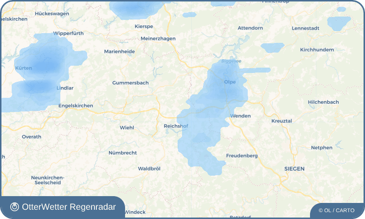 OtterWetter Regenradar-Widget Windfus