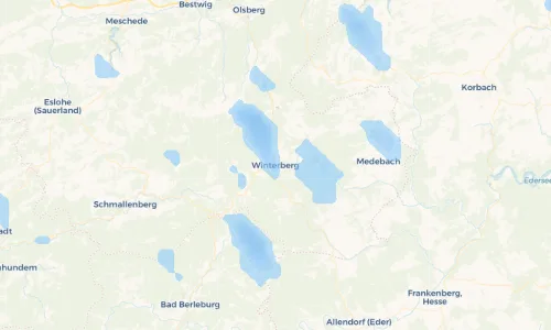 Regenradar Vorschaubild - Aktuelle Niederschläge in Winterberg und Umgebung