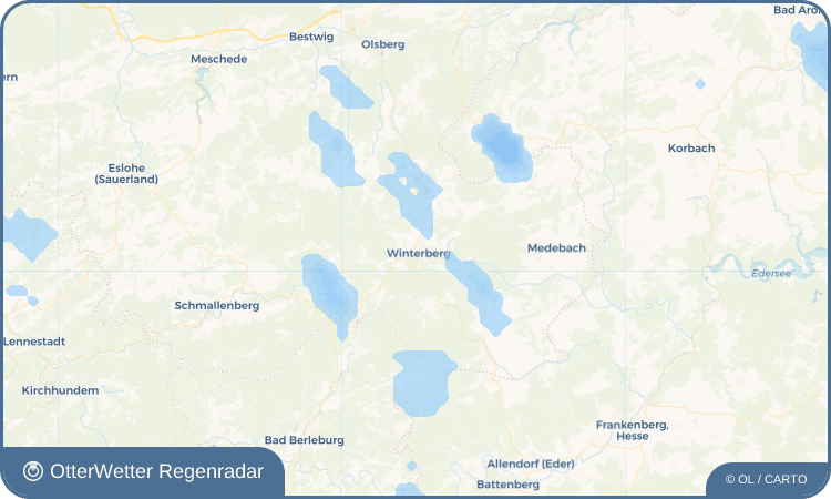 OtterWetter Regenradar-Widget Winterberg