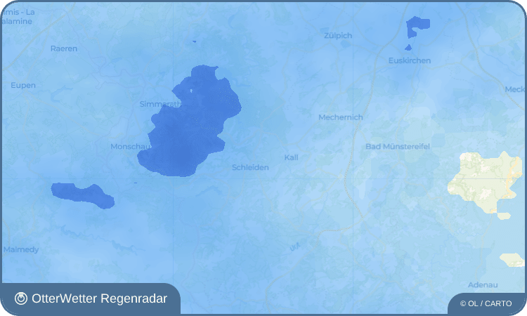 Widget-Vorschau für Wintzen Wetter-Widget-Vorschau mit Vorhersagedaten für Wintzen